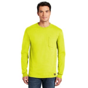 BareBones Barey Tuff Safety Long Sleeve Pocket Tee