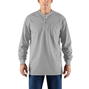 Carhartt Flame-Resistant Carhartt Force® Cotton Long-Sleeve Henley