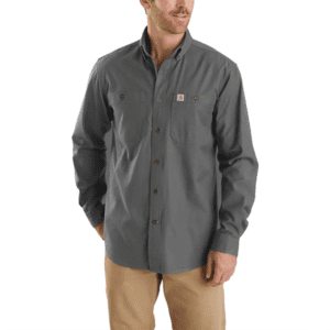 Rugged Flex® Relaxed Fit Midweight Canvas Long-Sleeve Shirt