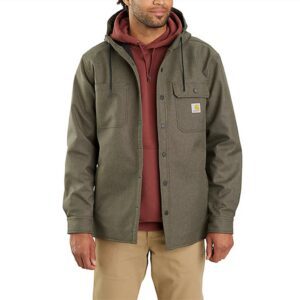 Carhartt Rain Defender® Relaxed Fit Heavyweight Hooded Shirt Jac