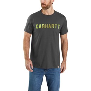 Carhartt Carhartt Force® Relaxed Fit Midweight Short-Sleeve Block Logo Graphic T-Shirt
