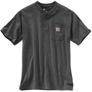 Carhartt Loose Fit Heavyweight Short-Sleeve Pocket Henley T-Shirt