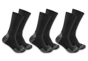 Carhartt Midweight Cotton Blend Crew Sock 3-Pack