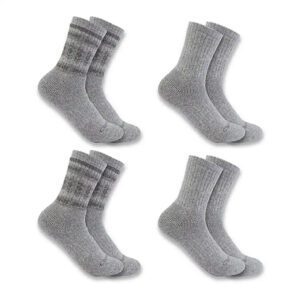 Carhartt Heavyweight Synthetic-Wool Blend Crew Sock 4-Pack