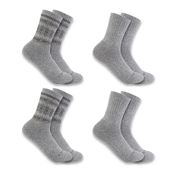 Carhartt Heavyweight Synthetic-Wool Blend Crew Sock 4-Pack