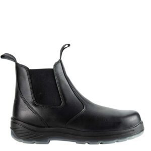 Thorogood 6" Black Quick Release Station Boot Safety Toe with Translucent Bottom